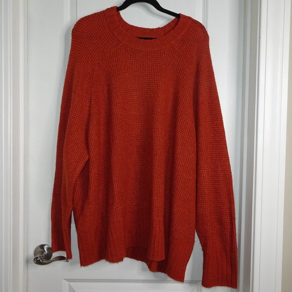 a new day Sweaters - A New Day Burnt Orange Stylish Sweater